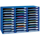 Pacon PAC001318 Classroom Keepers 30-Slot Mailbox, Blue